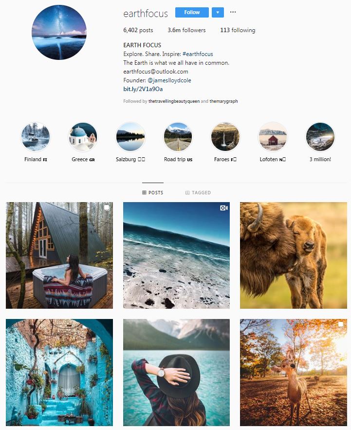 Earth Focus Is An Instagram Theme Page